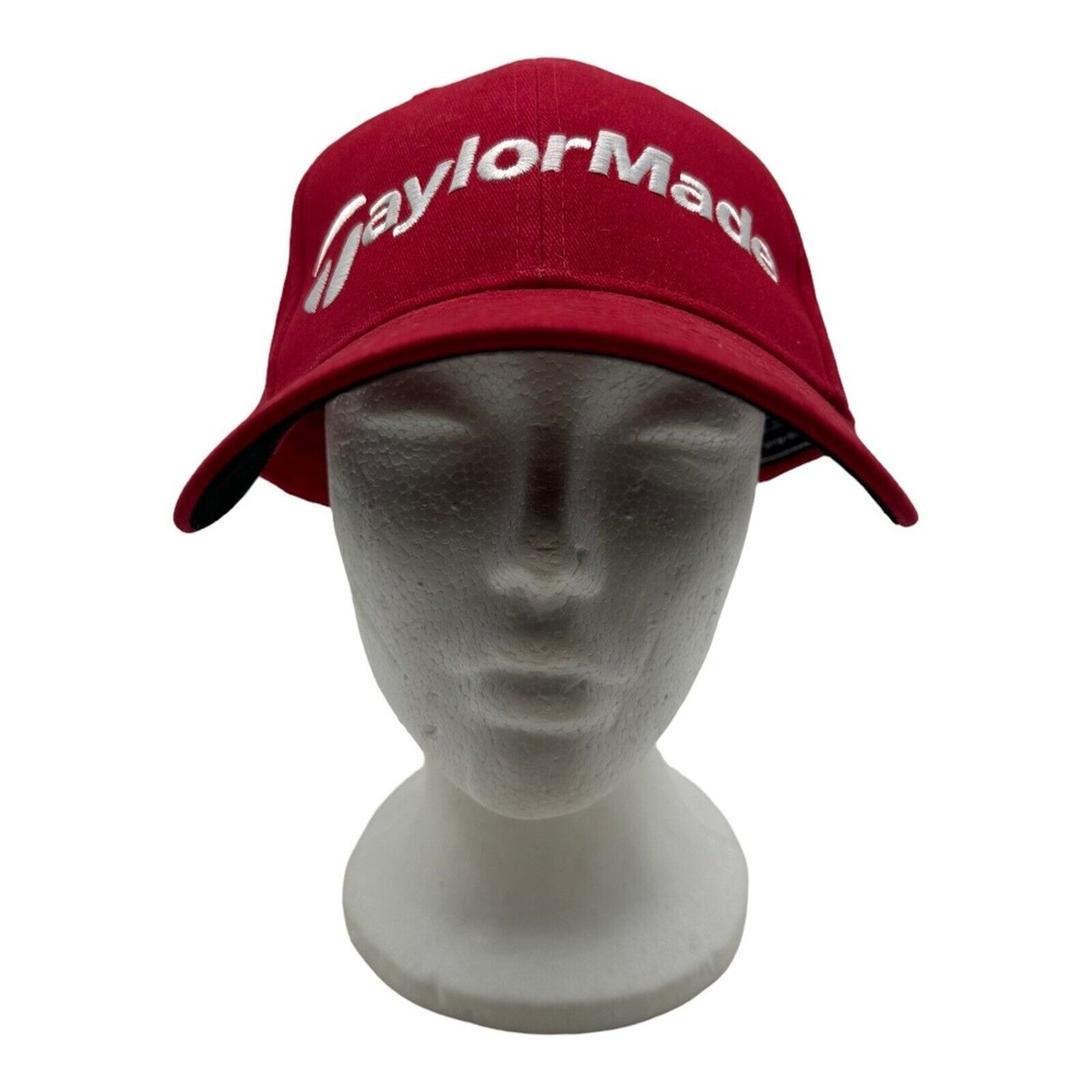 NWT‎ TaylorMade Hat Strapback Golf Cap Mens Red Burner TMAX Gear Lightweight New